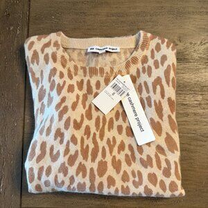 NWT - The Cashmere Project Leopard Sweater, Size XS